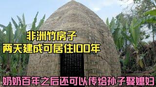 非洲竹房子两天建成可住100年，奶奶百年后还可以传给孙子娶媳妇