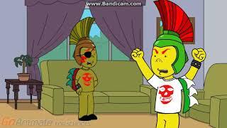 Evil Bowser Jr Says No Adam The Caillou Lover 2018 and Gets Grounded.