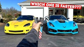 RACING My 1,000HP C7 ZR1 Against My 1,000HP C6 ZR1!!! *MANUAL VS AUTOMATIC*