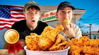 Brits try Best Fried Chicken in America!