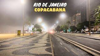 Walking in Copacabana at Midnight | Rio de Janeiro, Brazil 【4K】2024