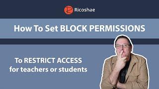 Setting BLOCK PERMISSIONS in a MOODLE course to RESTRICT ACCESS for teachers or students