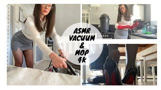 4K | ASMR | Vacuum & Mop | Working Mom Chores