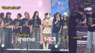 Aespa & Red Velvet Ending Fancam Interaction & more moments At SM Town Concert 2025