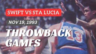 STA LUCIA vs SWIFT | Nov 19, 1993 | Overtime Game | PBA Throwback
