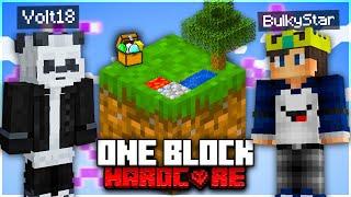 Best Start of Minecraft OneBlock In Hardcore wt @BulkyStar