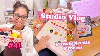 A Busy Week in my Small Business: New punch needle designs & changing my business?? | Studio Vlog 41