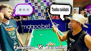 A RIVALIDADE PEGOU FOGO NESSE JOGO - BAIANINHO X FELIPINHO  #sinuca #baianinho  #viralvideos