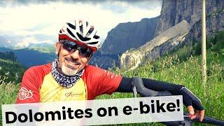 Sellaronda Dolomites bike ride on e-bike!