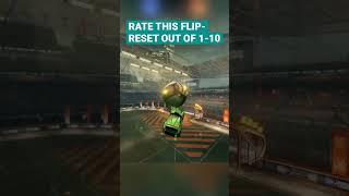 Rate this NASTY flipreset #rocketleague #rlclip #rocketleaguegoals #rlshorts #rocketleagueclip #rl