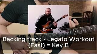 Backing track - Legato Workout (Fast) = Key B | SuperFrame66