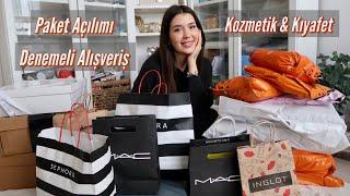 DENEMELİ ALIŞVERİŞ & PAKET AÇILIMI ️ | kozmetik, kıyafet, çanta