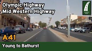 Driving from Young to Bathurst via Cowra - A41 Olympic Hwy/Mid Western Hwy (Regional NSW drive)