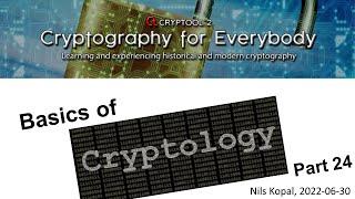 Basics of Cryptology – Part 24 (Cryptography – Block Cipher Modes of Operation)