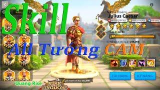 Hiệu ứng Kỹ năng của tất cả tướng CAM | Rise of Kingdoms