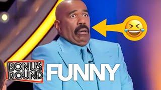 10 Funny Family Feud Steve Harvey Rounds, Answers & Reactions