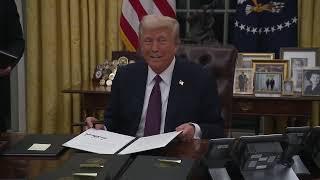 President Donald J. Trump Signs Executive Orders on Day One of Administration