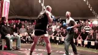 Jimmy Shannon fights challenger -  Outback Fight Club  - Burnett Heads 2015