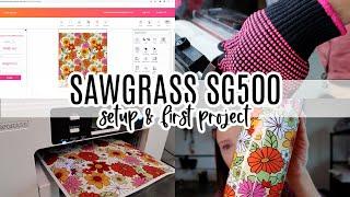 SAWGRASS SG500 SUBLIMATION PRINTER | Unboxing, Setup, and First Print