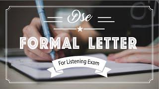 2016 HKDSE ENG 5** J-Leung | 教你輕鬆掌握formal letter寫法