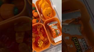 Orange Halloween Snack Box #halloween #snacks #candy #restock #satisfying #viral #short #fyp #asmr