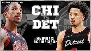 Chicago Bulls vs Detroit Pistons Full Game Highlights | Nov 12 | 2024 NBA Season