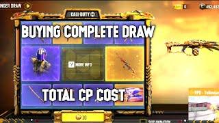 BUYING COMPLETE SWORD & STINGER LUCKY DRAW TOTAL CP COST FOR LEGENDARY RPD & PORTNOVA CODM SEASON 5