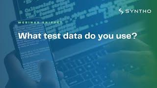 What test data do you use?