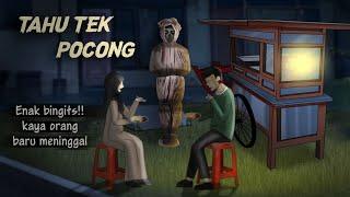 Tahu Tek Pocong - Terjebak Persaingan usaha Kaki Lima #HORORMISTERI | Animasi Horror