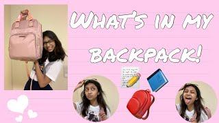 What’s In My BACKPACK! | Smile With Dashu! | Sanchari Mukhopadhyay