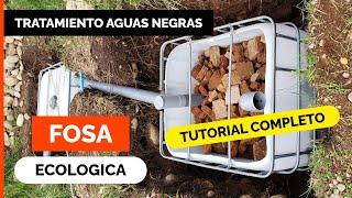  FOSA SÉPTICA ECOLÓGICA para baño  Biodigestor + Cámara de Evapotranspiración (No contamina)