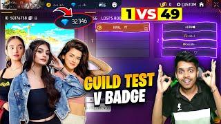 Me Vs 4 Pro girls ️ - grandmaster girls call me noob || papa ki pari ka attitude  - free fire