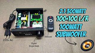 DIY 300W 2.1 Channel Class D Amplifier Build | 100W Sub &100W +100W Left/Right | 220V AC Power