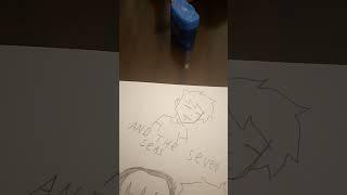 Мануша́к (типо я) и @УмнозлойКлоун  #art #sketch #типичные #рисунки #shorts