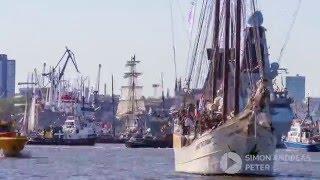 Hamburg Hafengeburtstag Einlaufparade 2016 time lapse