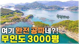 3000평 남해 '섬'  거진 공짜로 드립니다!  당신의 로망을 이곳에서 실현하세요.  경상남도 남해군 섬 매매