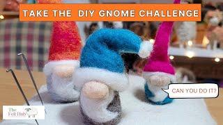 Needle Felting For Beginners - Christmas Craft Ideas - Needle Felted Gnome