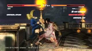 DOA5U HELENA vs KOKORO 2014-06-03