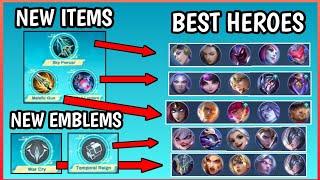 Build these New Items on these Heroes | New Update | MLBB