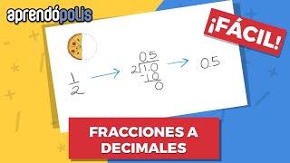 CONVERTIR FRACCIÓN A DECIMAL ¡Fácil!