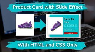 Sliding Product Card With HTML and CSS Only