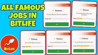 ALL FAMOUS JOBS IN BITLIFE WITH TUTORIAL | Regular jobs and Special careers | Bitlife