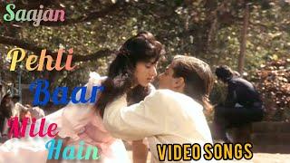 Pehli Baar Mile Hain - Full HD VIDEO SONG | Salman Khan | Saajan | 90's Best Bollywood Hindi Song