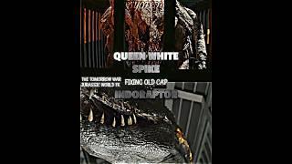 Queen White Spike vs Indoraptor #indoraptor #whitespike #thetomorrowwar #vsedit #vsbattle #wis