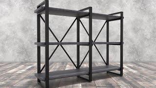 Стеллажи в стиле лофт #стеллаж #лофтмебель #мебель #metalbedloft