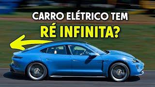 CARRO ELÉTRICO DÁ 100 KM/H DE RÉ? Testamos com o Porsche Taycan de 761 cv - E Se #26