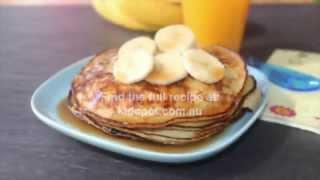 2 ingredient pancakes | Easy kids recipes | Kidspot