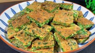 Chive Pancakes Recipe: Crispy and Flavorful ! Surprising Chive Dish: Simple and Delicious ! #韭菜餅