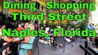 Dining And Shopping On Third Street, Naples. Florida's Paradise Coast [4K]