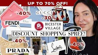 I WENT DISCOUNT LUXE SHOPPING: Up to 70% Off | FENDI/PRADA/GUCCI